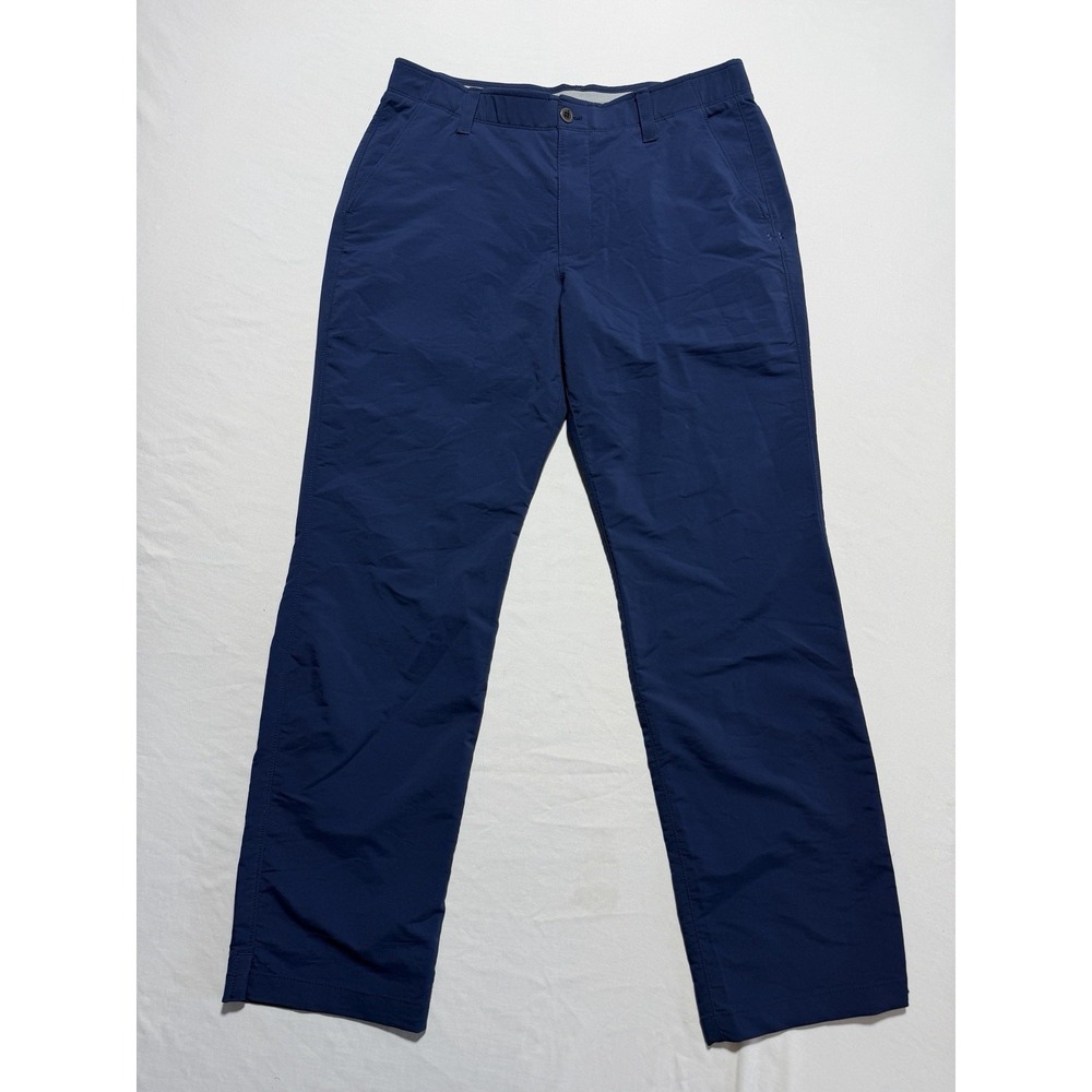 Under Armour Showdown Golf Pants Mens 36x32 Navy Blue HeatGear Loose Fit